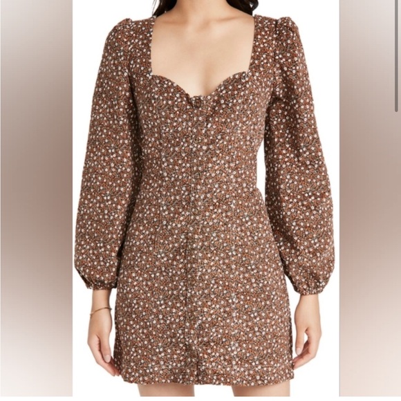NWT Free People Call Me Cord Mini Dress - Picture 2 of 6